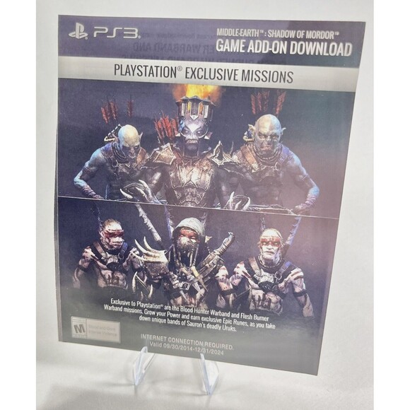 Middle Earth : Shadow of Mordor PlayStation 3 Complete with Manual Tested - Picture 7 of 10